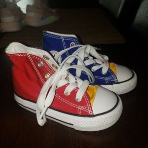Converse Chuck Taylor All Star colorblock High Tops Baby Toddler Children Size 6